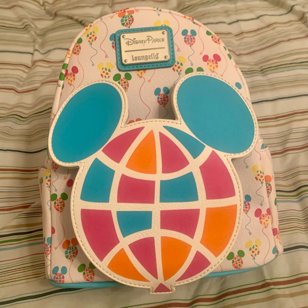 Disney World 50th Anniversary Vault Collection Balloon Loungefly Backpack - NWT